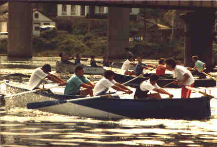 Remo tradicional de Botes en la ria de Navia